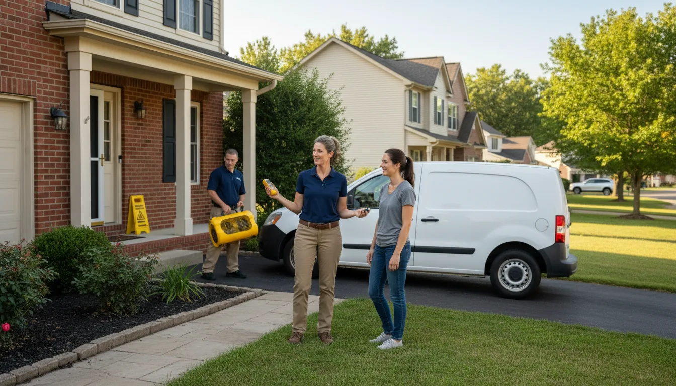 Residential water damage restoration in Tuskegee Institute, AL